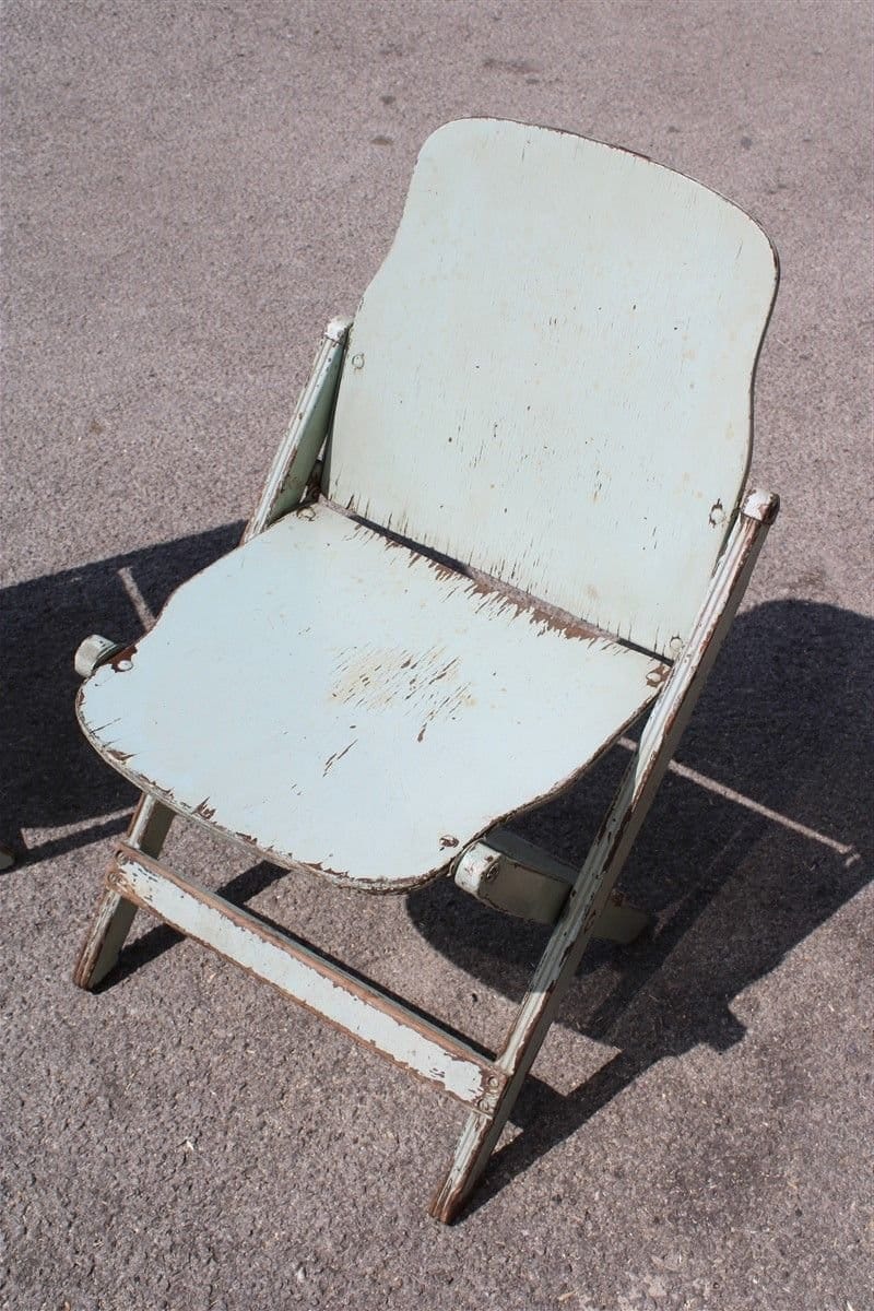 US WWII Wooden Folding Chair 二次大戰摺櫈變時尚家具？