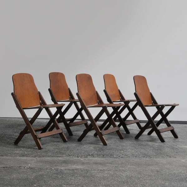 US WWII Wooden Folding Chair 二次大戰摺櫈變時尚家具？